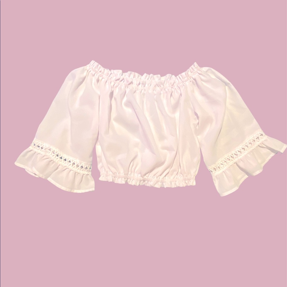 White Crop Top - Medium